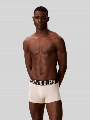 Obcisłe bokserki z mieszanki bawełny z napisem z logo w zestawie 3 szt. Calvin Klein Underwear