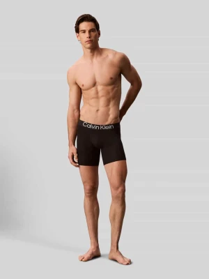 Obcisłe bokserki z mieszanki lyocellu w zestaw 3 szt. Calvin Klein Czarny