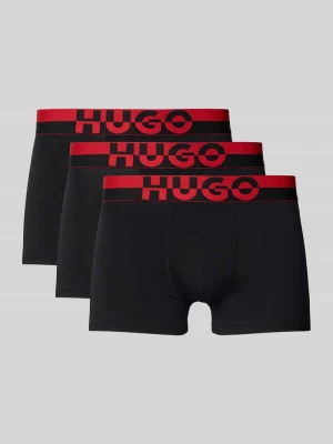 Obcisłe bokserki z mieszanki modalu z wyhaftowanym logo HUGO