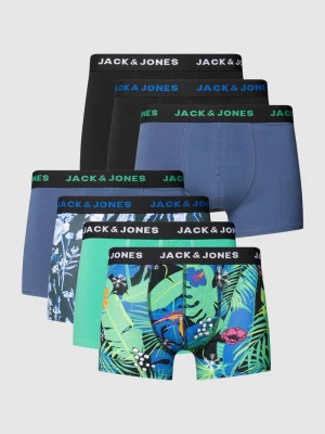 Obcisłe bokserki z nadrukiem z logo w zestawie 7 szt. jack & jones
