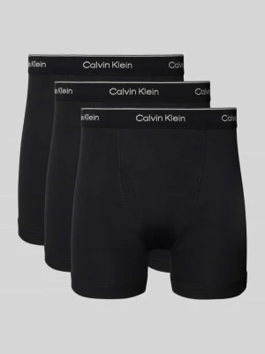 Obcisłe bokserki z pasem z logo w zestawie 3 szt. model ‘BOXER BRIEF’ Calvin Klein Underwear