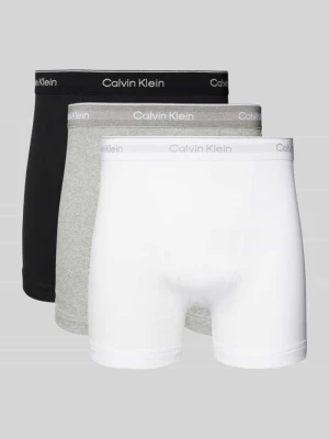 Obcisłe bokserki z pasem z logo w zestawie 3 szt. model ‘BOXER BRIEF’ Calvin Klein Underwear