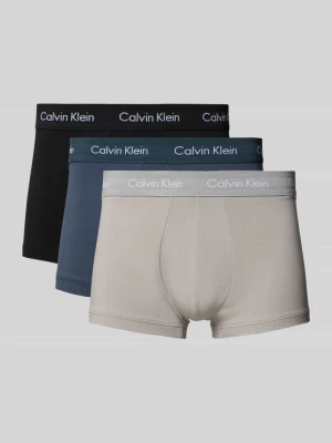 Obcisłe bokserki z wiskozy z paskiem z logo w zestawie 3 szt. Calvin Klein Underwear