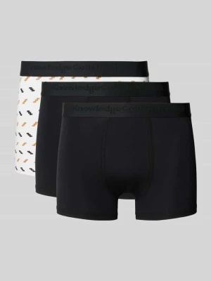 Obcisłe bokserki z paskiem z logo w zestawie 3 szt. Knowledge Cotton Apparel