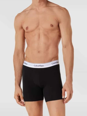 Obcisłe bokserki z paskiem z logo w zestawie 3 szt. model ‘BOXER’ Calvin Klein Underwear