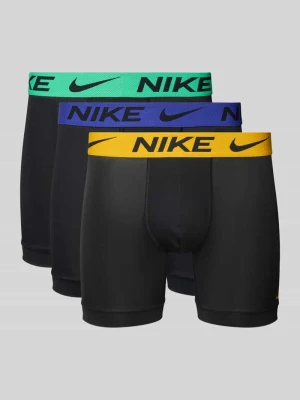 Obcisłe bokserki z technologią Dry-Fit i paskiem z logo w zestawie 3 szt. Nike