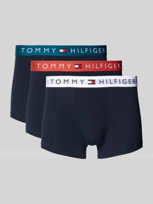 Obcisłe bokserki z paskiem z logo w zestawie 3 szt. Tommy Hilfiger