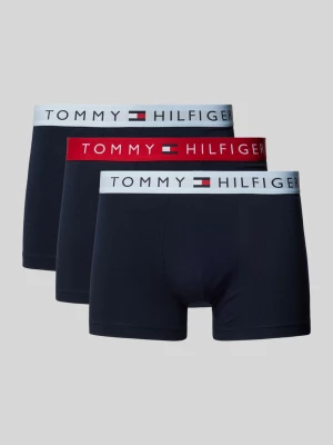 Obcisłe bokserki z paskiem z logo w zestawie 3 szt. Tommy Hilfiger