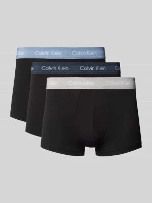 Obcisłe bokserki z wiskozy z paskiem z logo w zestawie 3 szt. Calvin Klein Underwear