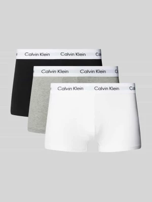 Obcisłe bokserki z wiskozy z paskiem z logo w zestawie 3 szt. Calvin Klein Underwear