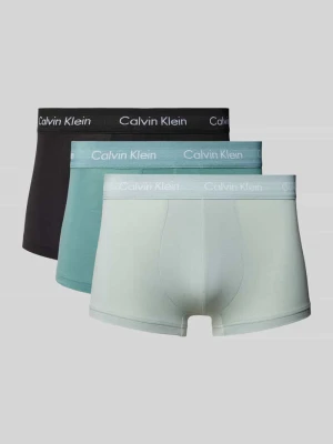 Obcisłe bokserki z wiskozy z paskiem z logo w zestawie 3 szt. Calvin Klein Underwear