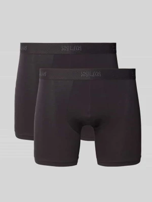 Obcisłe bokserki z wyhaftowanym logo w zestawie 2 szt. model ‘Sloggi’ SLG