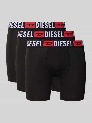 Obcisłe bokserki z wyhaftowanym logo w zestawie 3 szt. model ‘Max’ Diesel