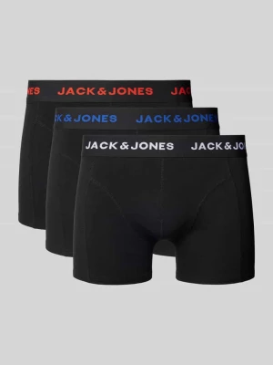 Obcisłe bokserki ze szwami działowymi w zestawie 3 szt. model ‘BLACK FRIDAY’ jack & jones