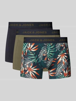 Obcisłe bokserki ze szwami działowymi w zestawie 3 szt. model ‘LOUI’ jack & jones