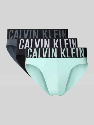 Obcisłe slipy o kroju slim fit z wyhaftowanym logo w zestawie 3 szt. Calvin Klein Underwear