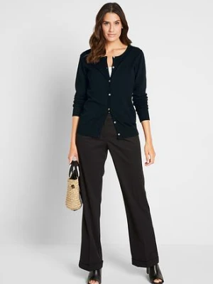 Obcisły sweter rozpinany bonprix