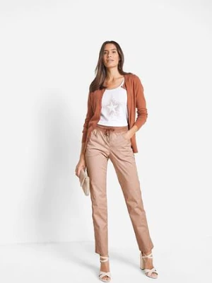 Obcisły sweter rozpinany bonprix