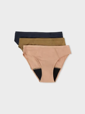 Obfite krwawienie -zestaw 3 majtek menstruacyjnych Etam