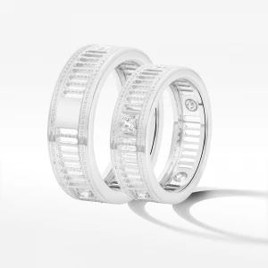 Obrączki ślubne z białego złota 6.5mm Filipowicz