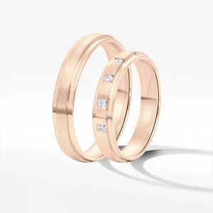 Obrączki ślubne z różowego złota 3.5mm Filipowicz