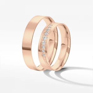 Obrączki ślubne z różówego złota 4.5mm Filipowicz