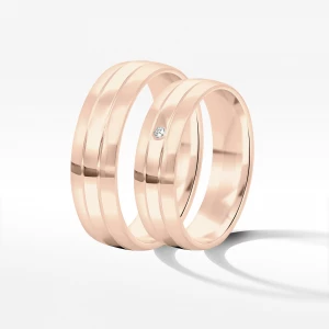 Obrączki ślubne z różowego złota 5.5mm Filipowicz