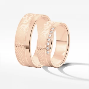Obrączki ślubne z różowego złota 6.5mm Filipowicz