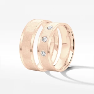 Obrączki ślubne z różowego złota 6.5mm Filipowicz