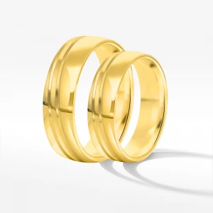 Obrączki ślubne z żółego złota 5.5mm półokrągłe Filipowicz