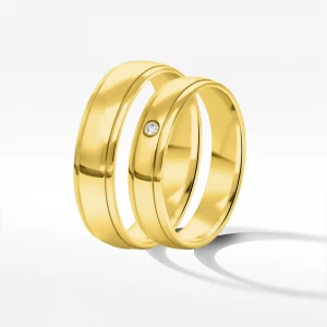 Obrączki ślubne z żółtego złota 4.5/5.5mm Filipowicz