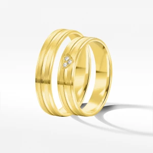 Obrączki ślubne z żółtego złota 4.5mm Filipowicz