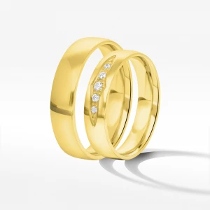Obrączki ślubne z żółtego złota 4.5mm Filipowicz