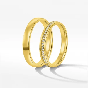 Obrączki ślubne z żółtego złota 4mm Filipowicz