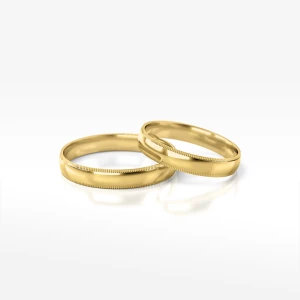 Obrączki ślubne z żółtego złota 4mm Filipowicz