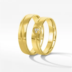 Obrączki ślubne z żółtego złota 5mm Filipowicz