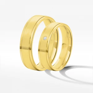 Obrączki ślubne z żółtego złota 5mm Filipowicz