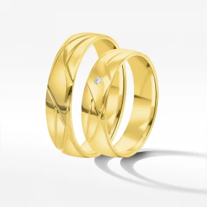 Obrączki ślubne z żółtego złota 5mm Filipowicz