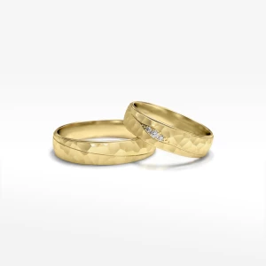 Obrączki ślubne z żółtego złota 5mm półokrągłe Filipowicz