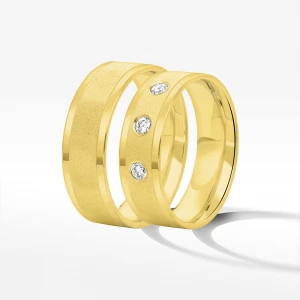 Obrączki ślubne z żółtego złota 6.5mm Filipowicz
