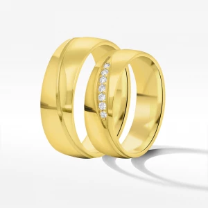 Obrączki ślubne z żółtego złota 6mm Filipowicz