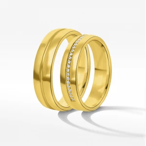 Obrączki ślubne z żółtego złota 6mm Filipowicz