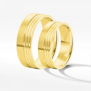 Obrączki ślubne z żółtego złota 6mm Filipowicz