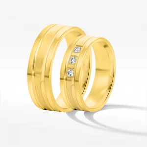 Obrączki ślubne z żółtego złota 6mm płaskie Filipowicz