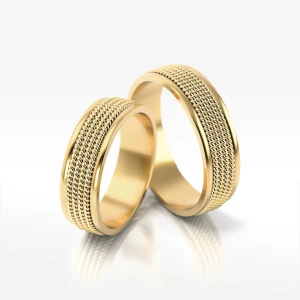 Obrączki ślubne z żółtego złota 6mm płaskie Filipowicz