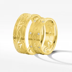 Obrączki ślubne z żółtego złota 7.5mm Filipowicz