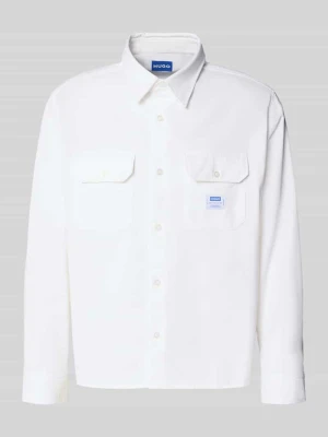 Obszerna koszula casual z czystej bawełny model 'Ekynone' Hugo Blue