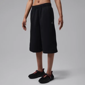 Obszerne spodenki damskie Jordan Brooklyn Fleece - Czerń