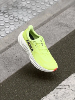 Obuwie do biegania treningowe Hoka żółty neon