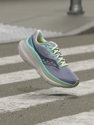 Obuwie do biegania treningowe Saucony jagodowy